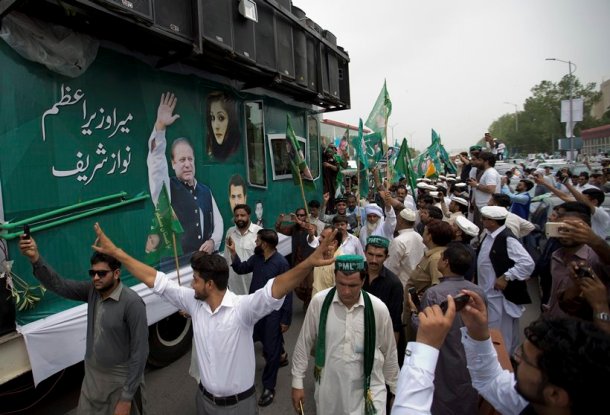 Nawaz Sharif, former Pakistan Prime Minister, Nawaz Sharif rally, Pakistan elections, pakistan news