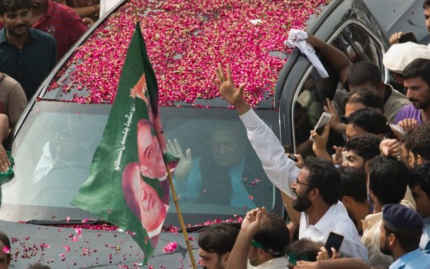 Nawaz Sharif, former Pakistan Prime Minister, Nawaz Sharif rally, Pakistan elections, pakistan news