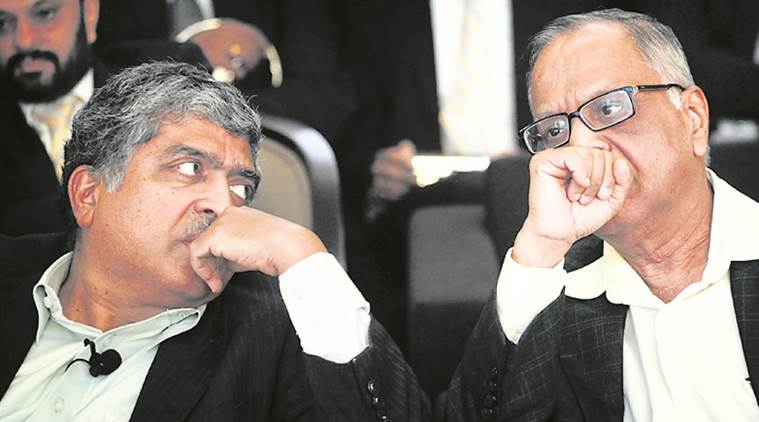 nandan nilekani, infosys, vishal sikka, nilekani infosys, Narayana murthy, murthy nilekani, indian express news
