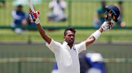 Hardik Pandya scores maiden Test century, takes record 26 runs off an over