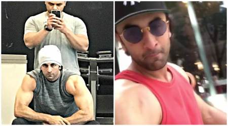 Ranbir Kapoor is prepping hard for the Sanjay Dutt biopic. Check out his latest beefed up look