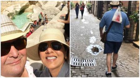 Rishi Kapoor is ‘truly his father’s son’. Neetu Kapoor’s latest post from Rome vacation is a proof. See video, photo