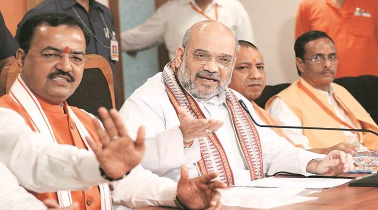 Amit Shah in Rajya Sabha, BJP president Amit Shah, Amit Shah entry in Union Cabinet, BJP leaders support Amit Shah Rajya Sabha, India News, indian express news