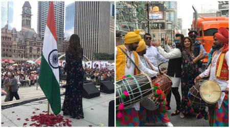 Photos: Shilpa Shetty’s ‘mera Bharat mahaan’ moment in Toronto at the India Day Parade