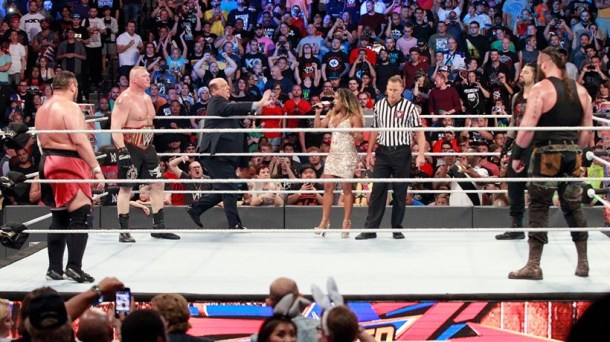 WWE SummerSlam, WWE SummerSlam photos, Summerslam 2017 photos, Brock Lesnar, Roman Reigns, Jinder Mahal, WWE photos, john cena, wwe news, sports news
