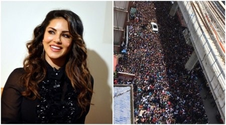 PHOTOS: This is how Sunny Leone was welcomed in Kochi!