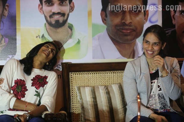 pv sindhu, saina nehwal, kidambi srikanth, p gopichand, world badminton championships, vijay goel, badminton, indian express