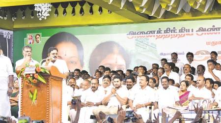 With 23 MLAs, T T V Dinakaran shows his strength, gets in the way of merger