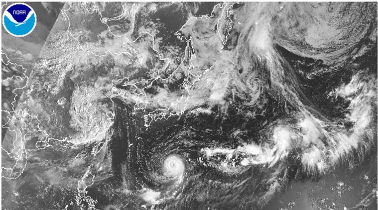 japan typhoon, typhoon noru, japan rain storm, shikoku island, asia news, world news, indian express