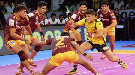 Pro Kabaddi 2017: UP Yoddha conclude home leg with 25-23 win over Telugu Titans