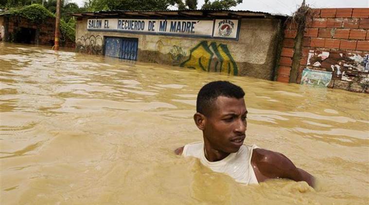 Venezuela Flooding, Venezuela Floods, Venezuela, Floods in Venezuela, Floods, Flood Affected Areas in Venezuela, World News, Latest World News, Indian Express, Indian Express News 