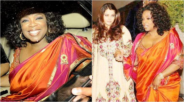 Shinzo Abe, Narendra Modi, Akie Abe, Oprah Winfrey, Samantha Cameron, Aishwarya Rai Bachchan, Naoi Campbell, Lady Gaga, sari, salwar kameez indian express, indian express news