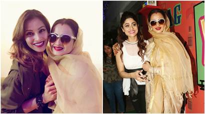 Rekha turns heads at the screening of Yo Ke Hua Bro