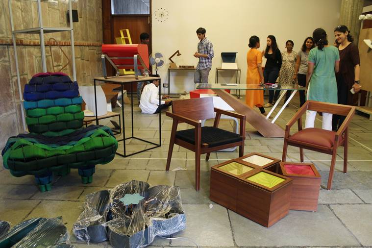ahmedabad, Le Corbusier, Le Corbusier works, Mill Owner's Association Building, Ahmedabad Le Corbusier building, furtinure and design show, arts news, historic building ahmedabad, lifestyle news, indian express