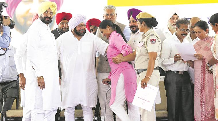 amarinder singh news, job fair news, india news, indian express news