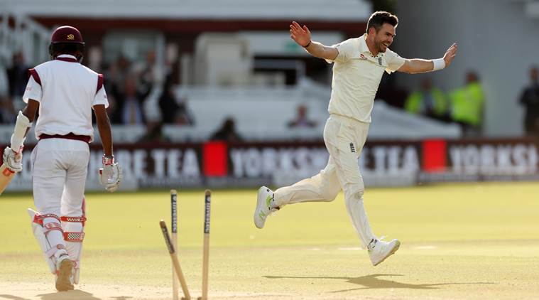 James Anderson, James Anderson 500 wickets, Anderson wickets, Anderson England, England vs West indies, sports news, cricket, Indian Express