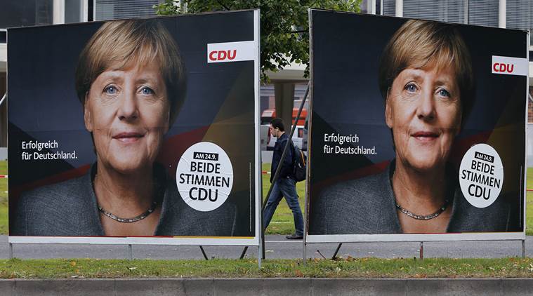 angela merkel alliance, german elections, angela merkel coalition, angela merkel won elections, after german elections, indian express news