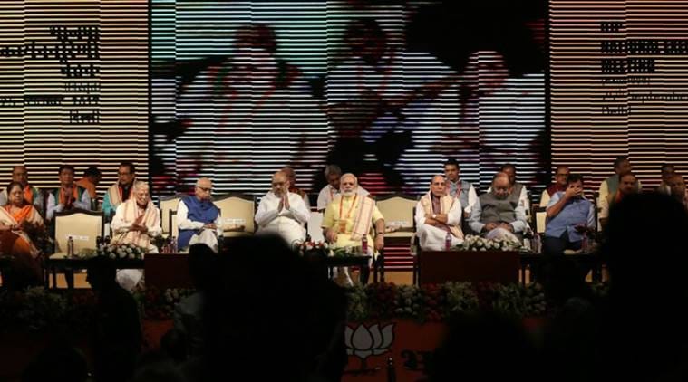 bjp national executive meet, bjp meeting, bjp national meet, narendra modi, amit shah, bjp delhi meet, bjp meeting, india news