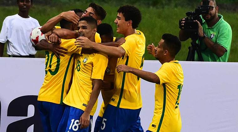 FIFA U-17 World Cup, Brazil U-17 team, Brazil vs New Zealand, Football news, Indian Express
