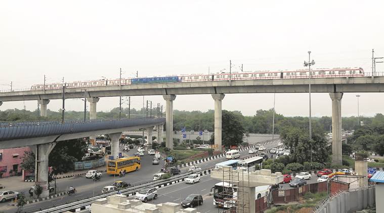 delhi metro, dmrc, delhi metro pink line, delhi metro latest news, indian express