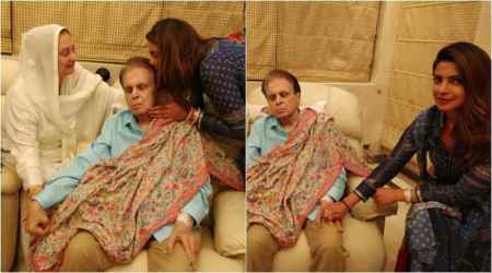 Priyanka Chopra visits Dilip Kumar, Saira Banu and the photos are no less than a family portrait