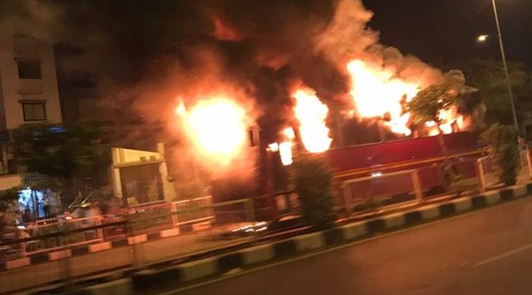 Patidar protest, Surat protest, BJP, Patidar rally, busses torched, violence in gujarat, Indian news, Indian Express