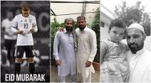 Eid Mubarak, Eid Mubarak photos, Mohammad Kaid, Mohammed Shami, Ozil, Pakistan cricketers, Cricket news, Indian Express