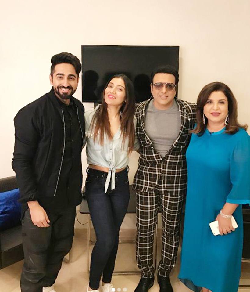 Farah Khan poses with Anil Kapoor's imposter on 'Lip Sing Battle'