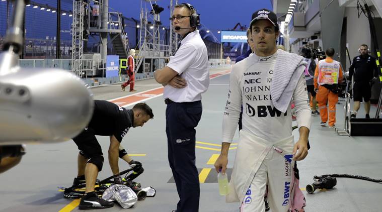 Formula One, Sergio Perez, Force India, Esteban Ocon