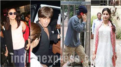 Celeb spotting: Ranbir Kapoor, Shah Rukh Khan, Alia Bhatt and Jhanvi Kapoor kept the shutterbugs busy