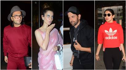 Celeb spotting: Kangana Ranaut and Hrithik Roshan under the same roof with ex-flames Anushka Sharma and Ranveer Singh?