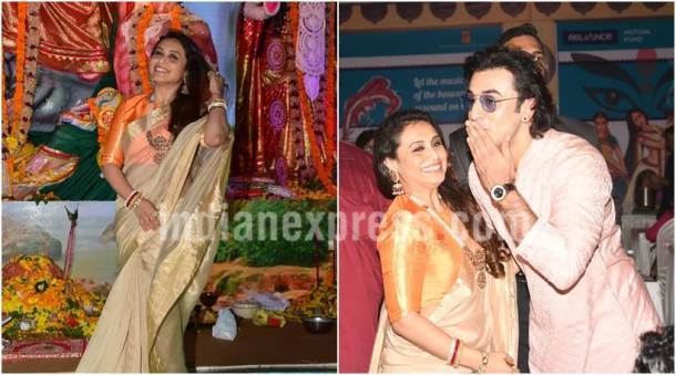durga puja, durga puja bollywood, rani mukerji, ranbir kapoor