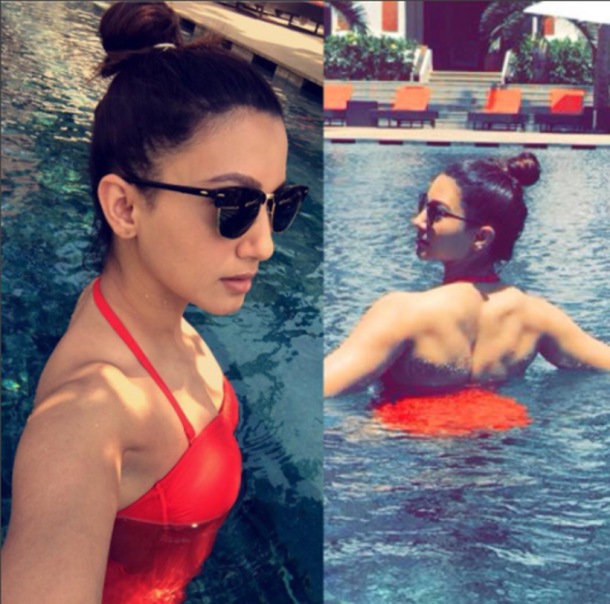Gauahar Khan, Gauahar Khan bikini photo, Gauahar Khan holiday