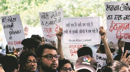 Gauri Lankesh murder: At Press Club, vow not to be scared, silenced