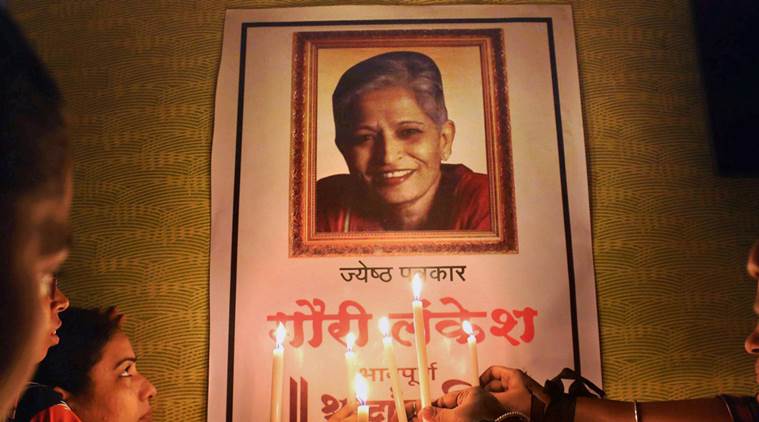 gauri lankesh, gauri lankesh murder, gauri lankesh shot, rahul gandhi, sitaram yechury, defamation, rss, gauri lankesh defamation 