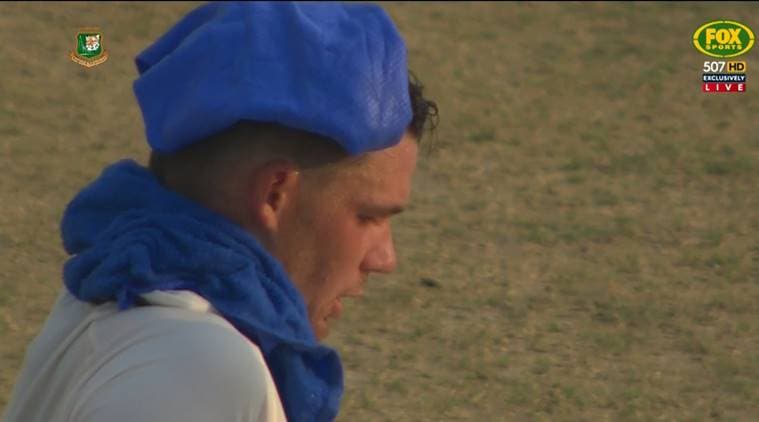peter handscomb, peter handscomb heat collapse, bangladesh vs australia, cricket heat collapse, cricketer collapse, cricket news, sports news, indian express