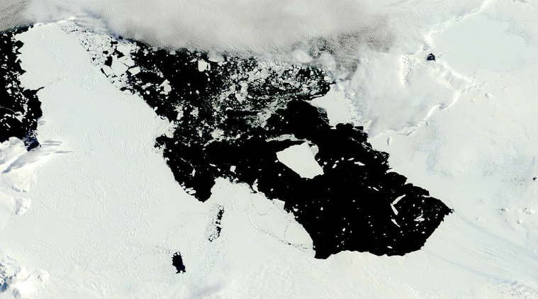 Antarctica, iceberg, Antarctica iceberg, West Antarctica, Pine Island Glacier, Antarctica iceberg size, glacier retreat, global sea level rise, NASA, Ohio State University, Delft University of Technology, ice shelf retreat
