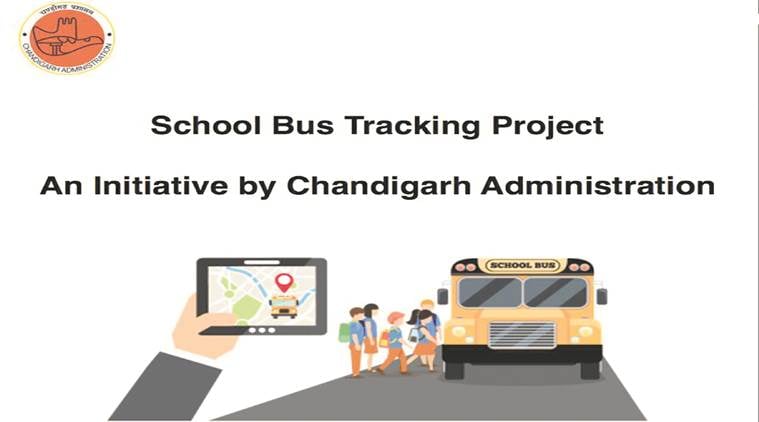 School bus tracking app, App to track school buses, Chandigarh school bus app, Safety of school children, School children safety app, Chandigarh news, Indian Express News