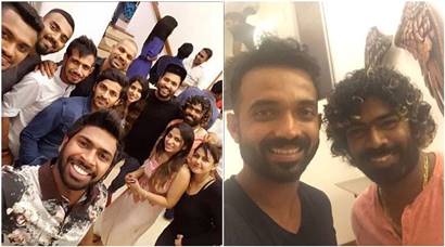 Lasith Malinga hosts India and Sri Lanka team members for dinner, see pics