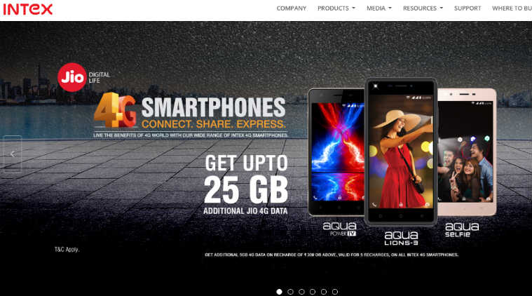 Intex partners Jio to offer 25GB additional data in India