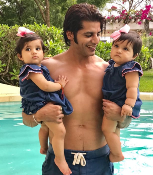 Karanvir Bohra, Karanvir Bohra daughters, Karanvir Bohra twins, Karanvir Bohra twins photos, Vienna Bohra, Raya Bella Bohra, Teejay Sidhu