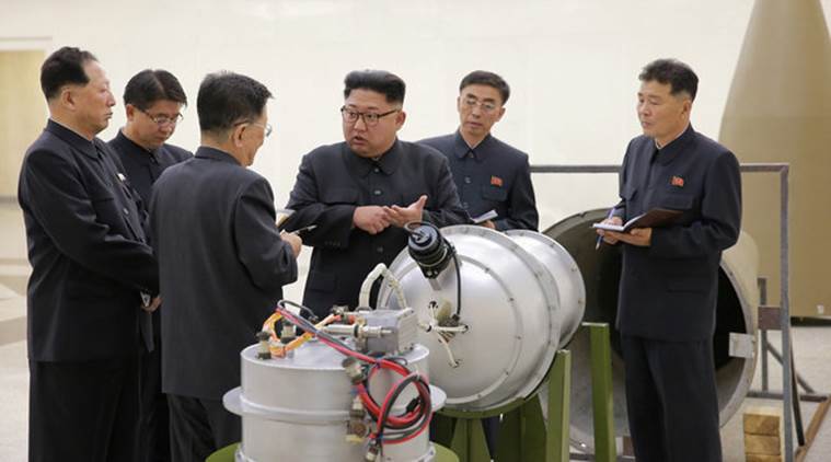 North Korea nuclear test, hydrogen bomb, north korea military,  Kim Jong-un, United States, India, China, donald trump, Japan, Pyongyang, indian express