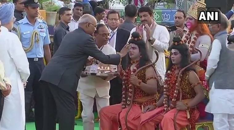 kovind, dussehra, red fort dussehra