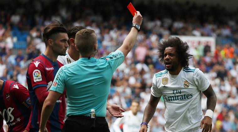 marcelo, real madrid, marcelo contract, marcelo match ban, football, sports news, indian express