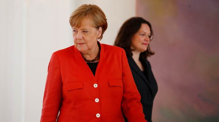 Angela Merkel, German Refugee Camp, Refugee Camp Germany, German Refugee Cap, World News, Latest World News, Indian Express, Indian Express News