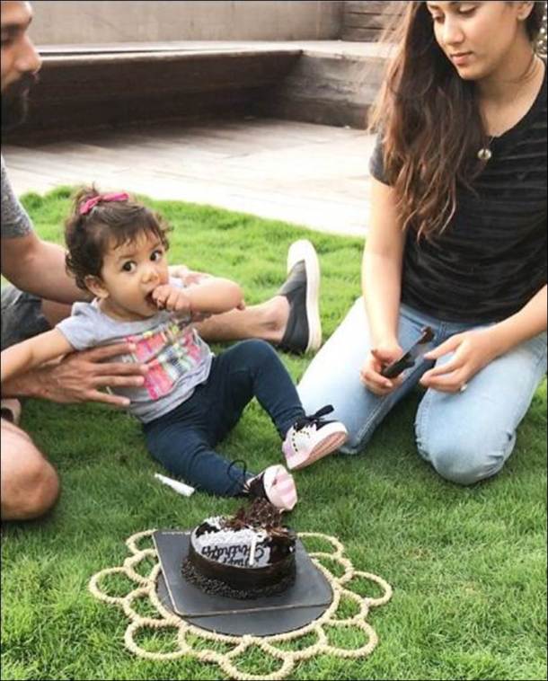 misha kapoor, misha adorable photos, shahid kapoor daughter photos, mira rajput birthday