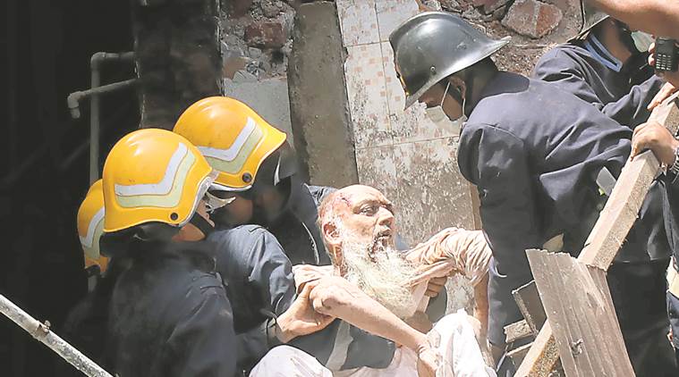 Mumbai building collapse, Mumbai building collapse death toll, Husaini building collapse, building collapse news, Mumbai news, Indian Express