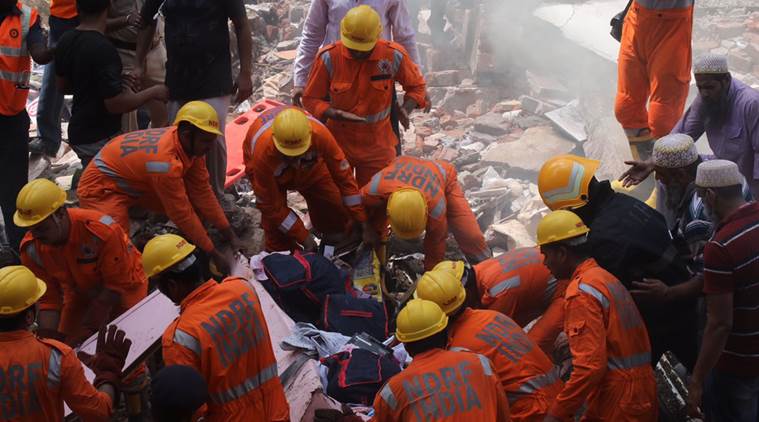 green corridor mumbai, green corridor, relief and rescue operations mumbai, building collapse mumbai, vakola, bhendi bazaar, mumbai, indian express news