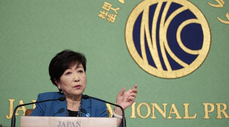 Tokyo Governor Yuriko Koike, Prime Minister Shinzo Abe, Liberal Democratic Party, Tokyo news, world news, Indian Express news 
