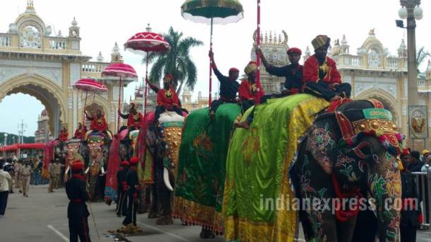 Dussehra, Dasara, Mysuru Dasara, Dasara Mysuru, Mysuru Dussehra celebrations, Karnataka Dussehra celebrations, Mysuru palace, India news, Indian Express